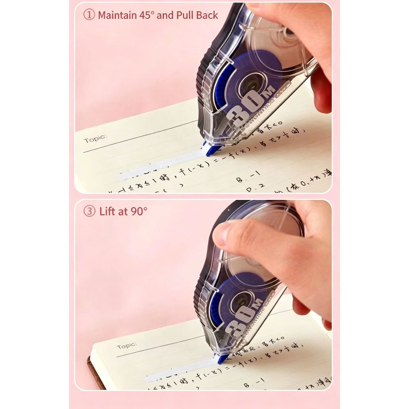 เทปลบคำผิด 3/5 ชิ้น ลูกกลิ้งลบ - Correction Tape Roller บทวิจารณ์และราคา