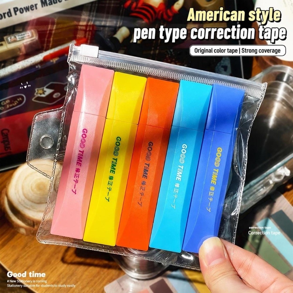 เทปลบคำผิดแบบปากกา สีขาว เหมือ - Correction Tape Roller บทวิจารณ์และราคา