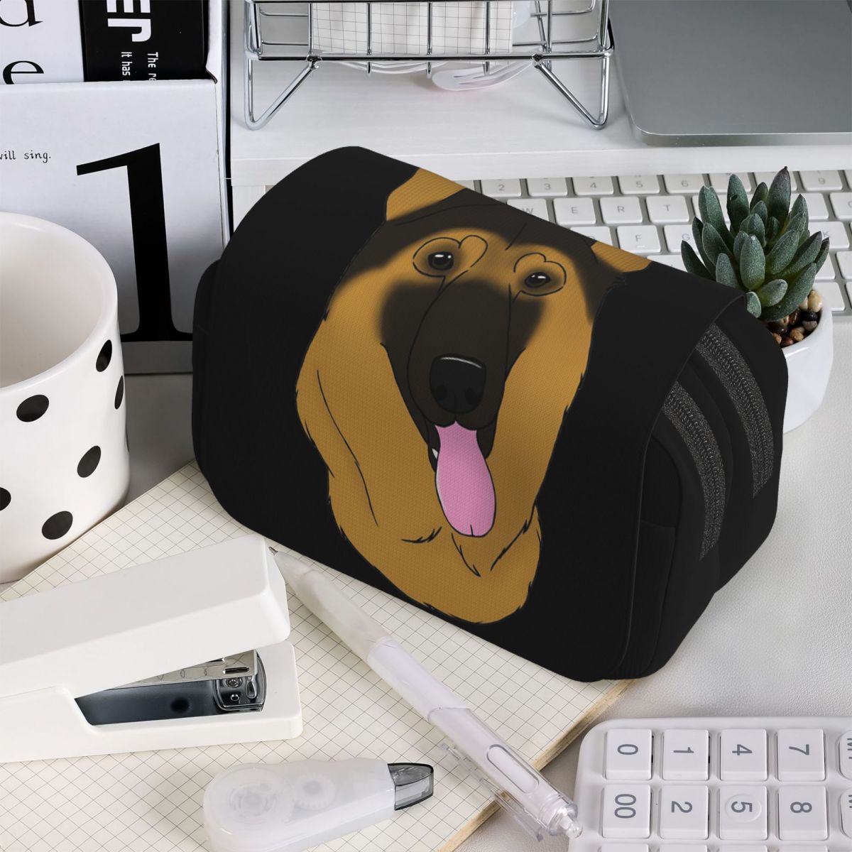 กระเป๋าใส่ดินสอลายสุนัขเยอรมัน - Tan Stationery & Office Supply บทวิจารณ์และราคา